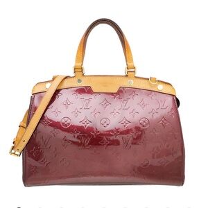 🔥 Louis Vuitton Rouge Fauviste Monogram Vernis Brea MM Bag EUC!